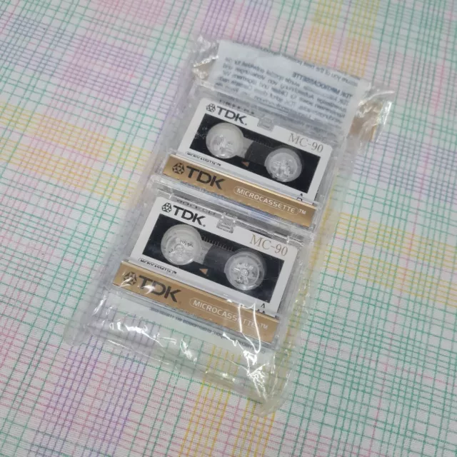 Lot De 2 Mini Cassettes TDK 90 Minutes Neuves