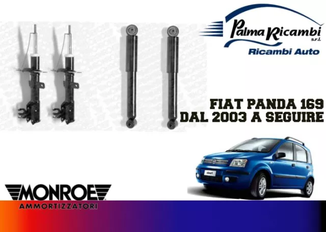 Kit 4 Ammortizzatori Ant. E Post.originali Monroe Nuova Panda (169) Dal 2003>