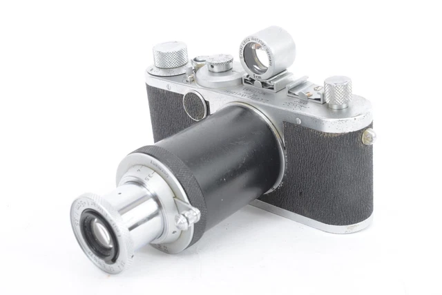 Ensemble LEICA IC Avec Elmar 50mm – Tube Allonge Et Viseur 5cm #457451 – Collection État Correct