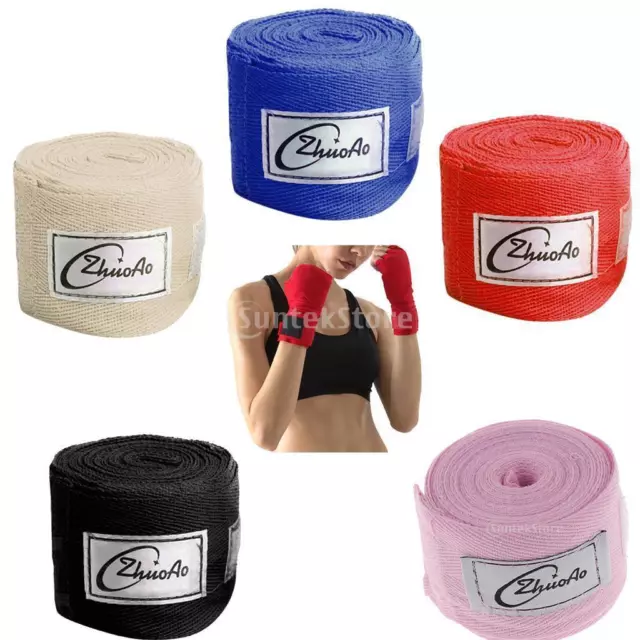 Mexican Boxing Hand Wraps 196\" with Closure Elastic Wrist