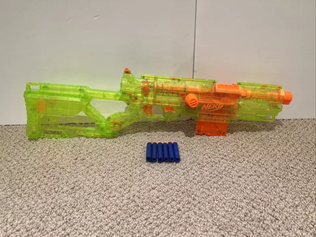 Nerf N-Strike 2009 Longstrike Sonic Neon Green CS-6 Sniper Rifle Dart Blaster