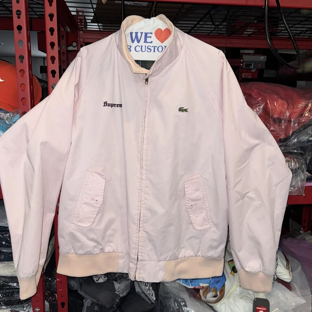 SUPREME X LACOSTE Harrington Jacket - Light Blue - Large