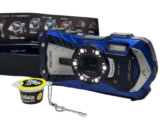 RICOH WG-40W WATERPROOF Digital Camera Blue Wi-Fi with Battery and 