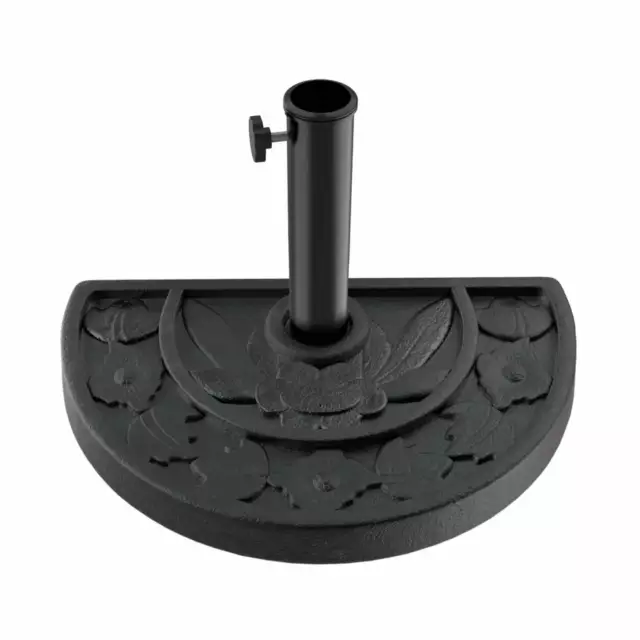 20lbs Half-Round Umbrella Base, Black