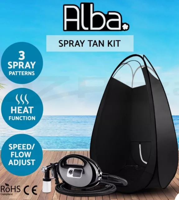 Alba. Spray Tan Machine tent HVLP System Gun Tanning Kit Sunless multi/fix speed