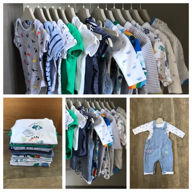 Beautiful Baby Boys Clothes Bundle Age Newborn/ 0-1 Month Great Condition.