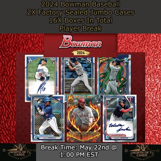 COLSON MONTGOMERY 2025 Bowman Baseball 2X JUMBO Case Player Break 22