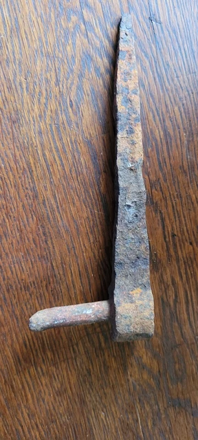 Antique Metal Gate  Spike Hinge Rusty Decorative Collectible Wrought Iron?