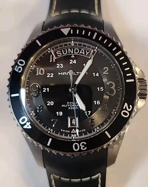 HAMILTON KHAKI KING Scuba Automatic H645150 Swiss Automatic Day Date 425.00 PicClick