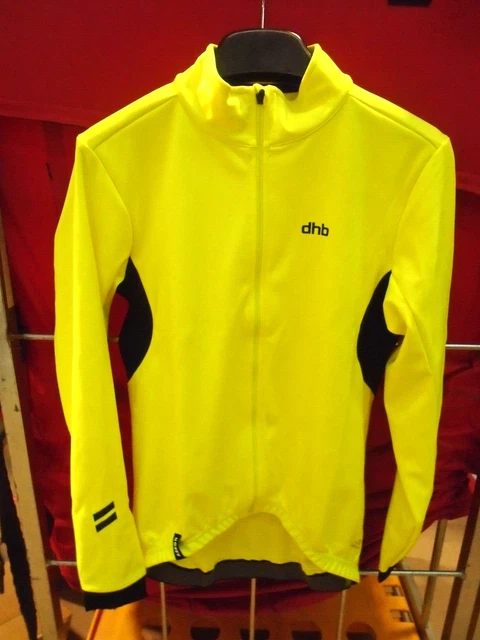 dhb Aeron Rain Defence Polartec Herrenjacke Gr. LARGE FLURO GELB! 2
