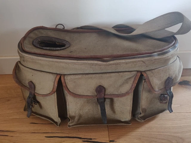 Ancien Panier De Pêche En Osier Tressé - Style Rétro Années 80 - Très Bon État