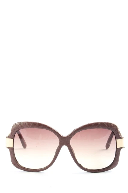 Occhiali Linda Farrow Donna Marrone Colori Oro Look Casual
