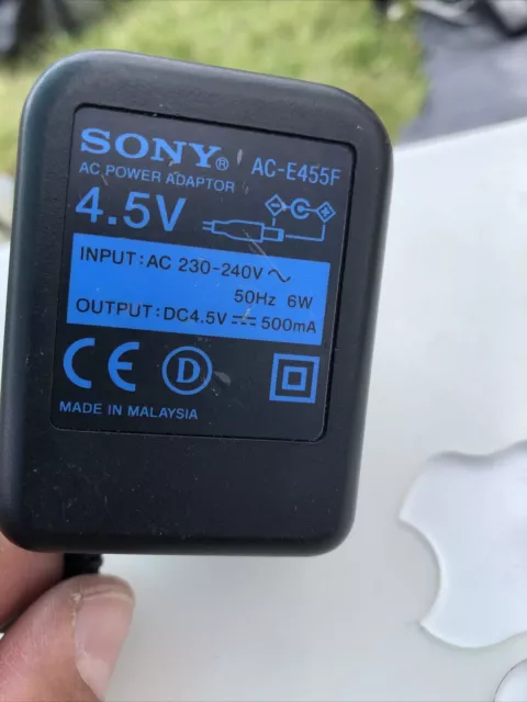 Sony Adapter Ladegerät Original Original AC -E455F Ausgang 4,5-500mA