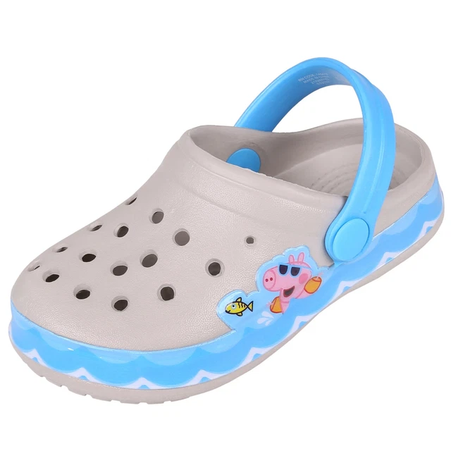 TOP Articolo!! Zoccoli/ciabatte per bambino, colore grigio-blu George PEPPA PIG