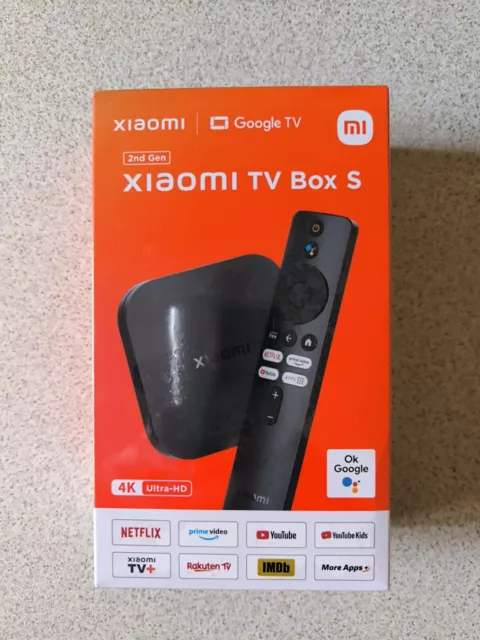 XIAOMI MI TV BOX S 2ª GENERAZIONE 4K ULTRA HD HDR10+ ANDROID TV GOOGLE Sigillato