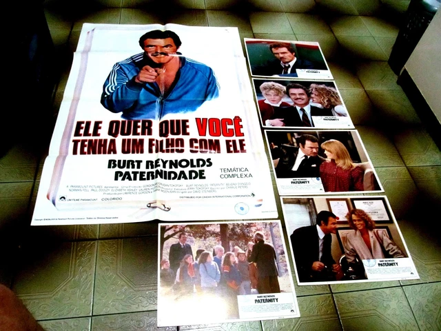 Orig Movie Poster 27X40 PATERNITY BURT REYNOLDS + 5 US LOBBY BEVERLY D'ANGELO