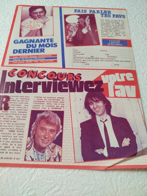 Photo : Johnny Hallyday, Jean-Jacques Debout et Alain Debout à la