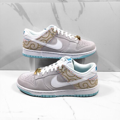dunk low se barber shop grey