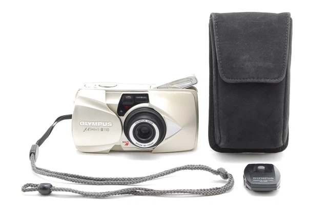 All Works[MINT w/Case] Olympus μ mju II 110 Point & Shoot 35mm Film Camera JAPAN