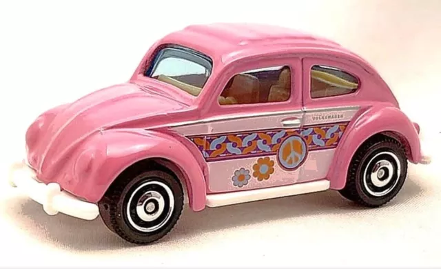 Matchbox 1962 Pink Peace Vw Beetle Käfer Bug #86/100 - Ovp/Moc