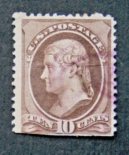 03-29,  RNV850 ***** SCOTT #209b,  10c  THOMAS JEFFERSON,  USED,  c1882, CV$375