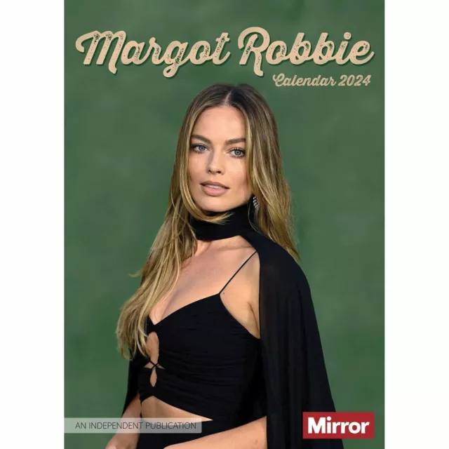 MARGOT ROBBIE A3 Calendar 2024 Entertainment Month To View £13.98