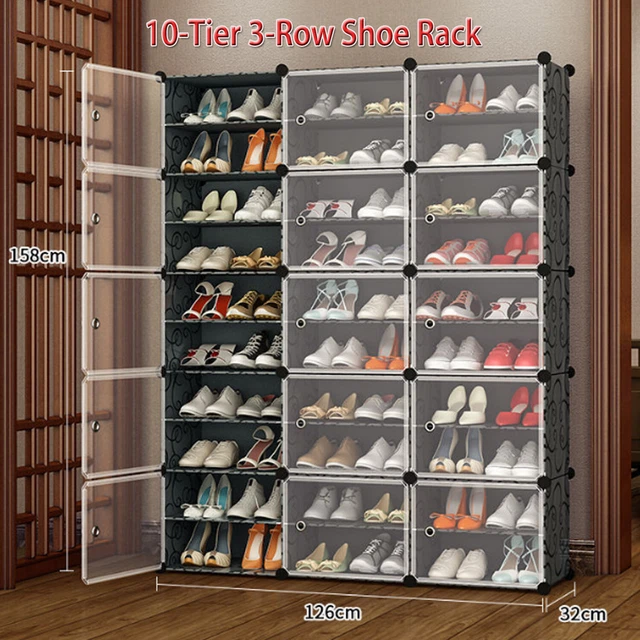 30 CUBE 60 Pair DIY Modular Shoe Rack Closet Storage Organizer Wardrobe