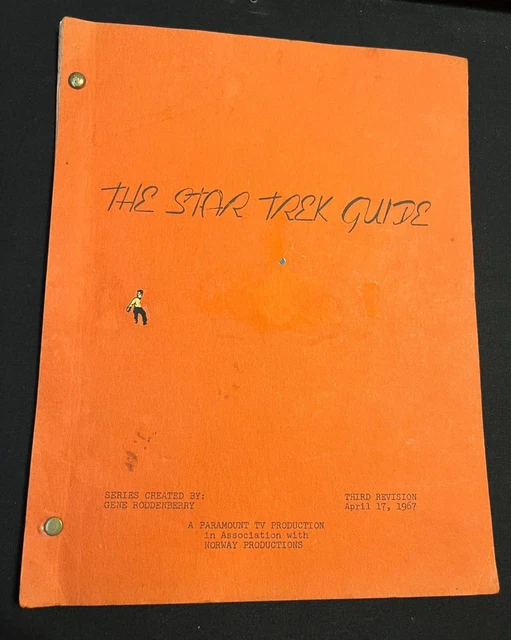 Star Trek Rare 1967 Writers Guide Original Vintage Tv Script W/Rare Stickers Tos Star Trek Rare 1967 Writers Guide Original Vintage Tv Script W/Rare Stickers Tos