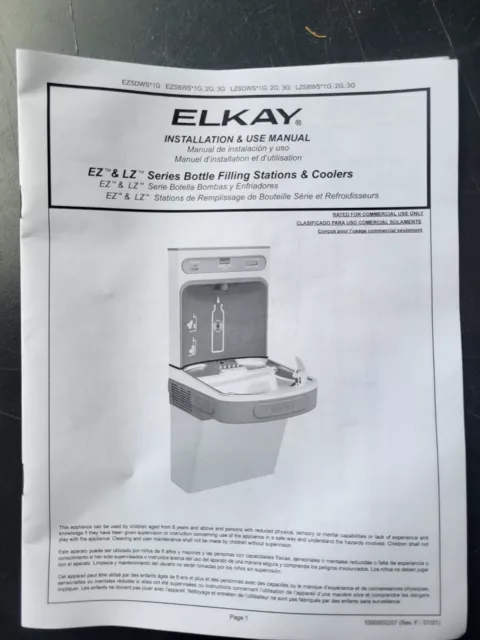 Elkay Ez & Lz Series Bottle Filling Station & Coolers