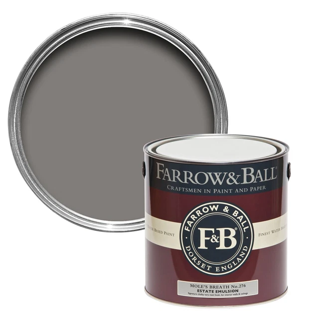 Farrow & Ball 2,5 l Außen-Eierschalen-Mole's Breath Nr. 276
