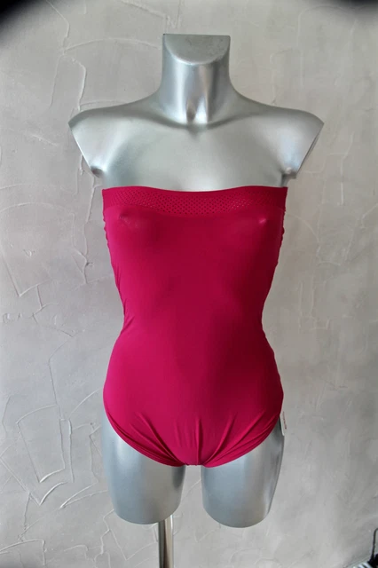 Maillot De Bain Une Pièce Superposé ERES 'Légende Hamm' - Taille 42 (US10) - Rose - Neuf Avec étiquettes (valeur 330€)