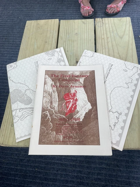 The First Fantasy Campaign Judges Guild Dave Arneson Book And Maps D&D