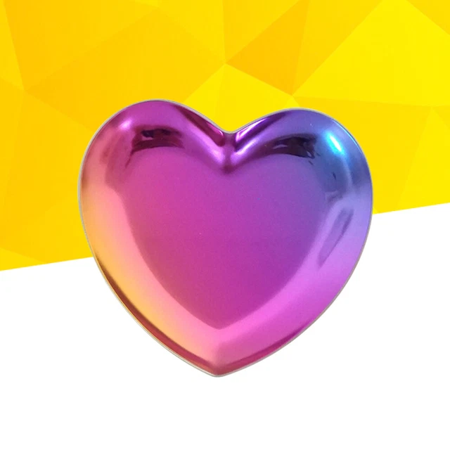Vassoio portaoggetti in metallo a forma di cuore Vassoi portaoggetti per