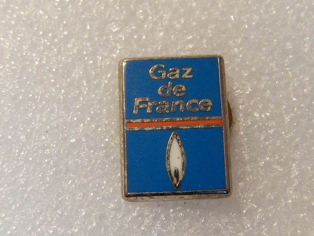 Pin's Tennis GDF - Gaz De France - Zamac Doré Signé Korus - Vintage Années 80