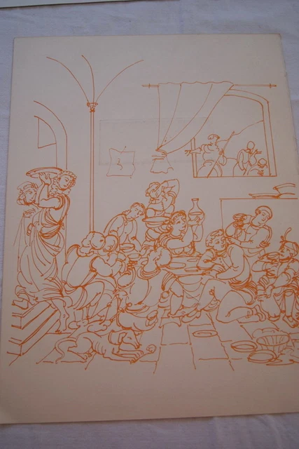 Gravure Originale Signée André DERAIN - "Grand Nu Et Amant Caché" - Art Du XXème Siècle, œuvre Sur Papier