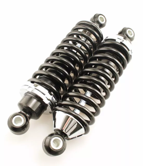 Hot Rod Street Rod Rear Coil Over Shock Set with 250 Pound Springs Black Coated