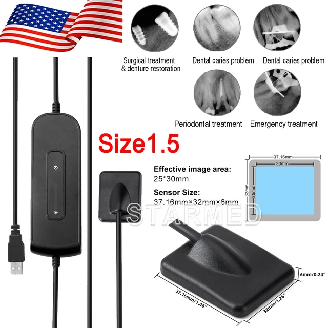 Woodpecker Style Dental Xray Equipment Imaging System Digital X-Ray Sensor 1.5