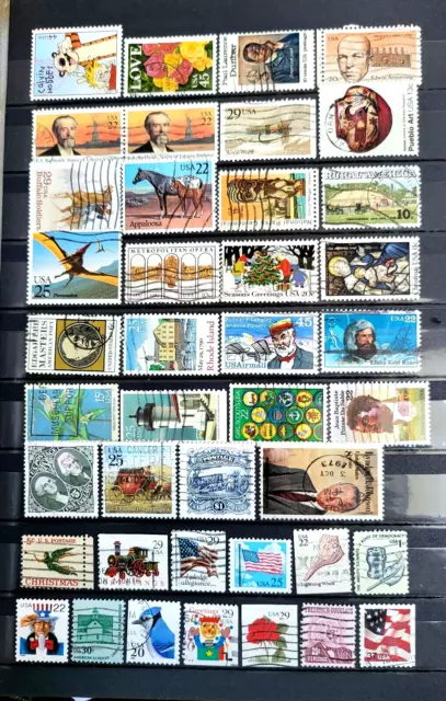 Lot of 41 vintage USA / American stamps  used , Lot 20