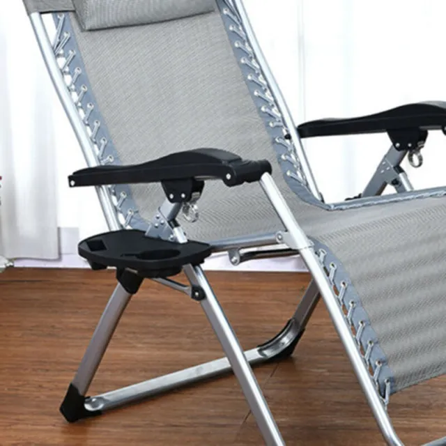 Bandeja reclinable portátil de salón plegable por gravedad playa/sillas al aire libre camping 2