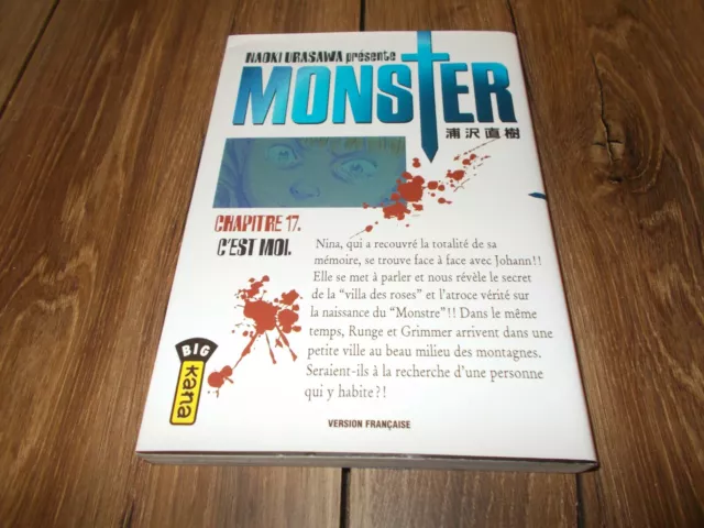 Manga Monster Tome 17 / Premiere Edition / Delcourt / Tbe