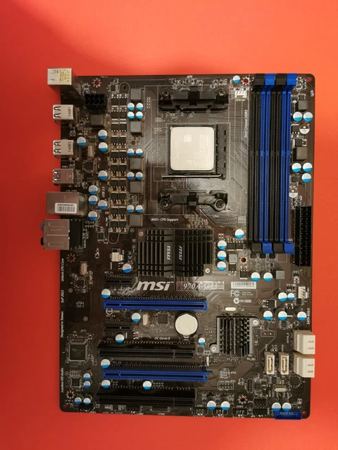 MSI MS-7693 970A-G43 Motherboard (AM3, DDR3) + AMD FX-8350 CPU 4.0GHz 8 ...