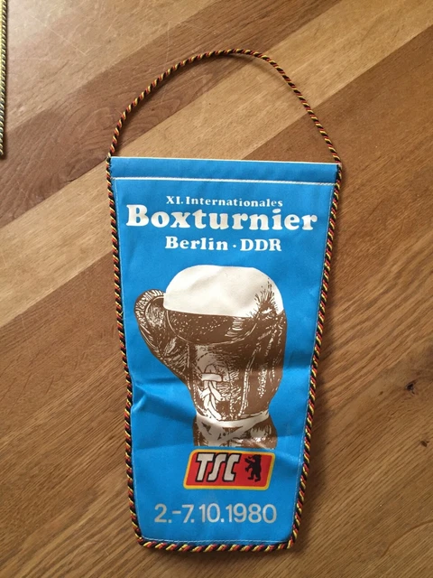 DDR Wimpel  „XI. Internationales Boxturnier - 1980“  TSC Berlin