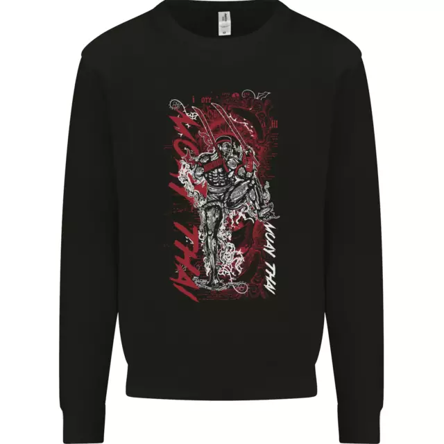 Muay Thai Fighter Warrior MMA Martial Arts Kids Sweatshirt Jumper