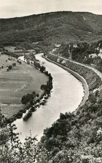 Carte BAUME LES DAMES Vue sur la vallée du Doubs depuis la route de Besançon