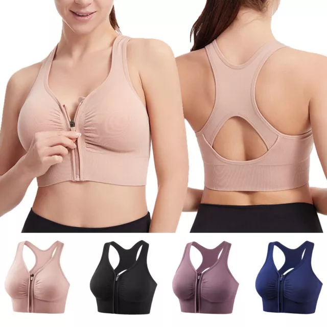 Reggiseno Sportivo Da Donna Con Zip Sottile Reggiseni Sportivi Con Zip ▼