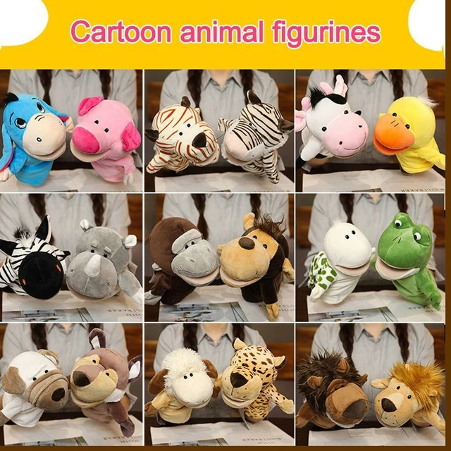 Interactive Hand Puppets Plush Animal Doll Baby Educational Toys  Kids Gift