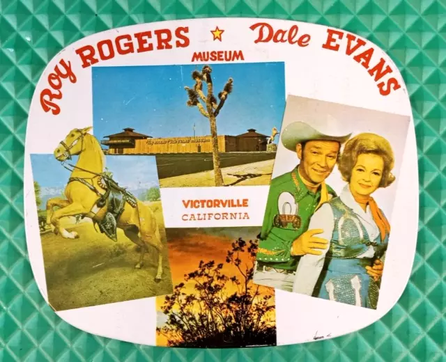 VINTAGE ROY ROGERS/DALE Evans Museum Souvenir Trivet/Coaster ...