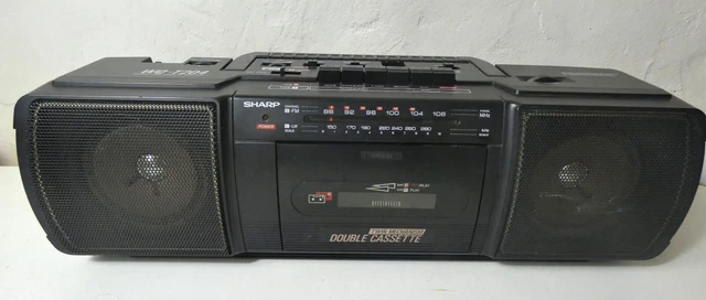 Sharp WQ-T204 Ghetto Blaster - Double Cassette - Pour Pièces / Réparation