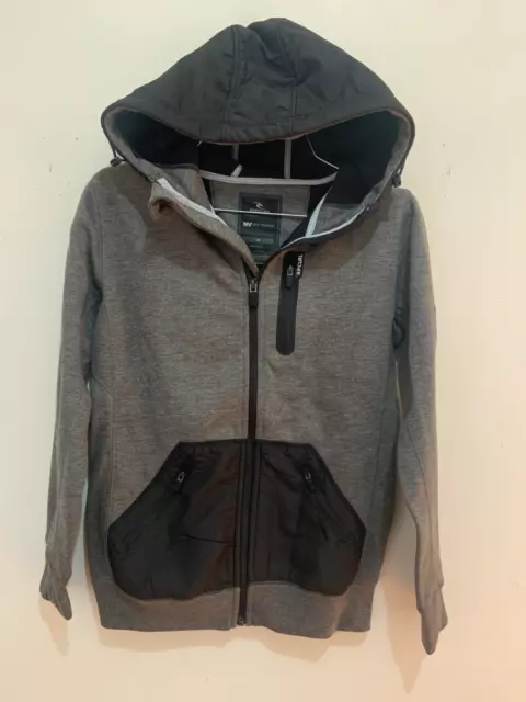 Minor Defect! Rip curl Boys Zip Hooded Sweatshirt Fleece Hoodie Cozy Jacket 10