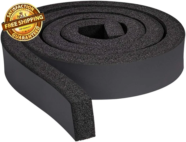 Yotache Open Cell Foam Air Conditioner Insulation Seal Tape 2 X 1 Inch, Non-Adhe
